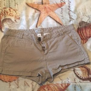 Express Shorts Tanish grey in color. Size 6